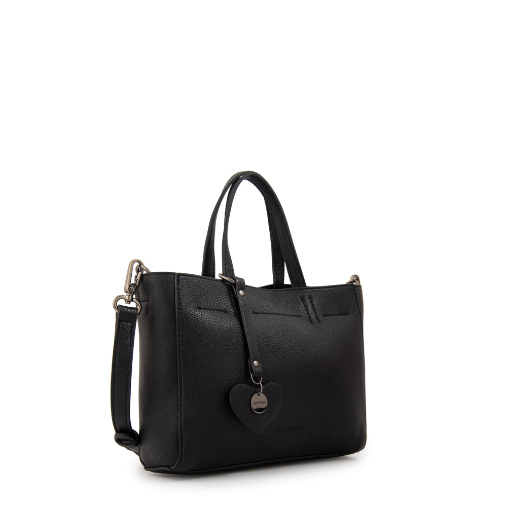 Cartera tote victoria pequeña negro