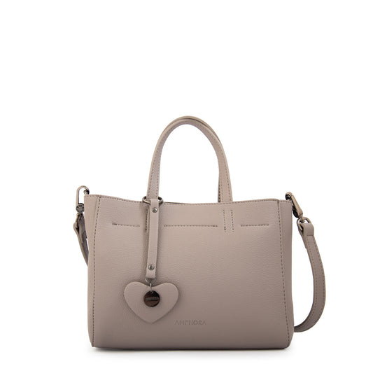 Cartera tote victoria pequeña gris