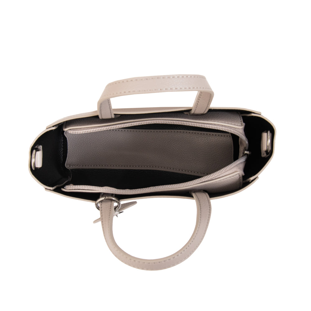 Cartera tote victoria pequeña gris