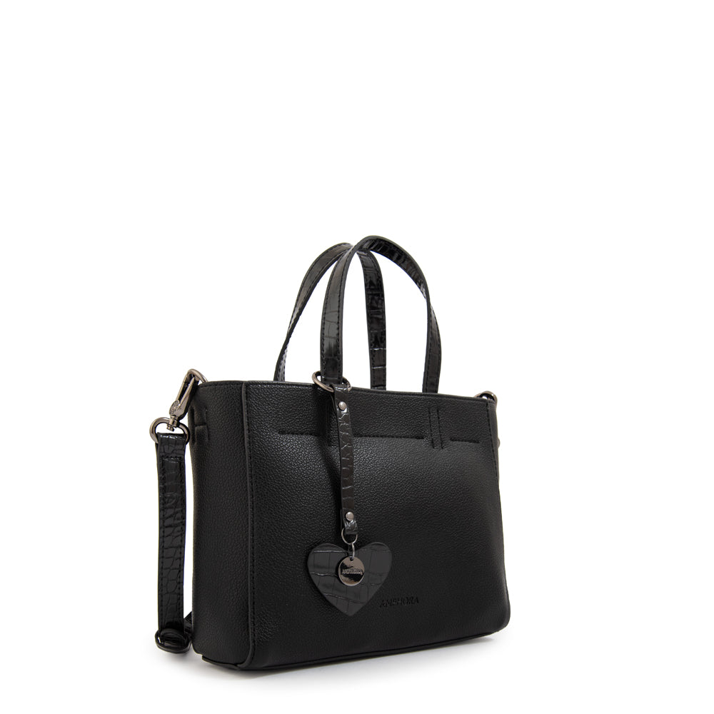 Cartera tote victoria pequeña negro