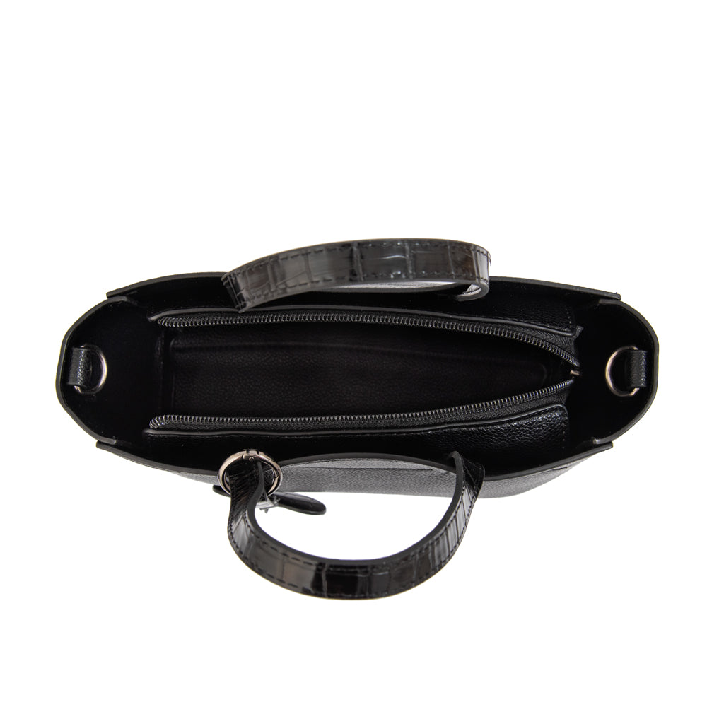 Cartera tote victoria pequeña negro