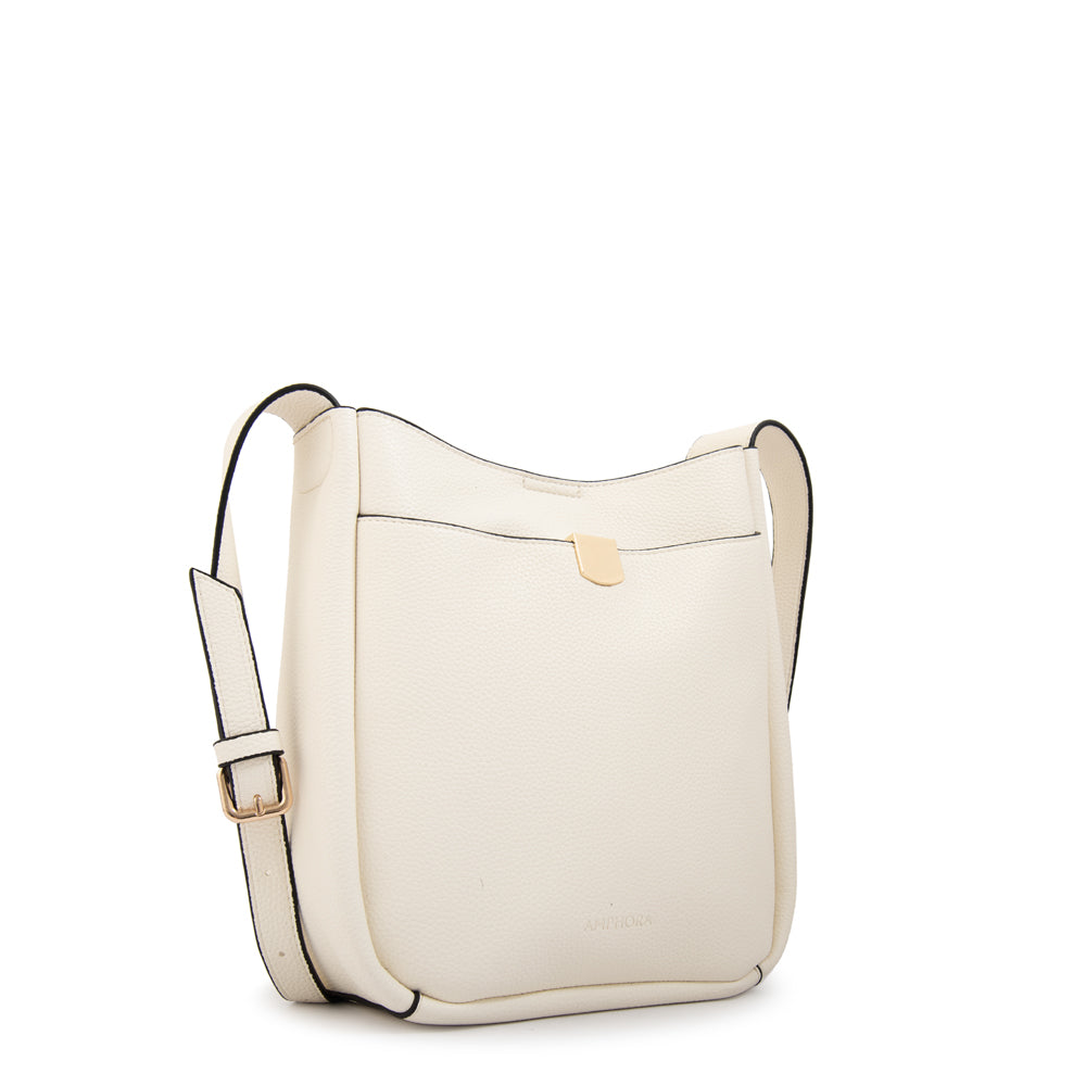 Cartera bandolera catalina pequeña blanco