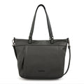 Cartera tote carolina grande gris oscuro