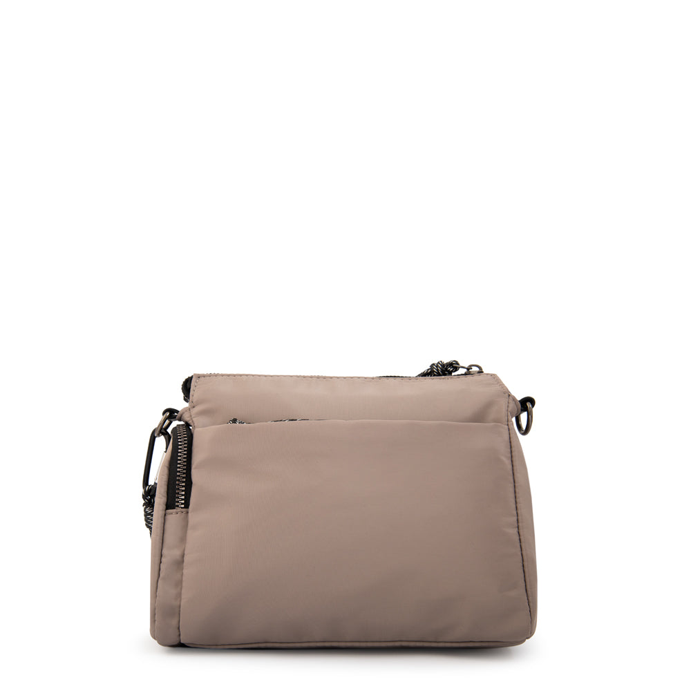 Cartera bandolera julia pequeña taupe
