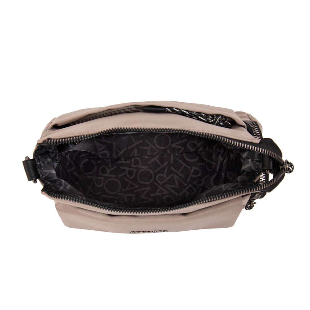 Cartera bandolera julia pequeña taupe