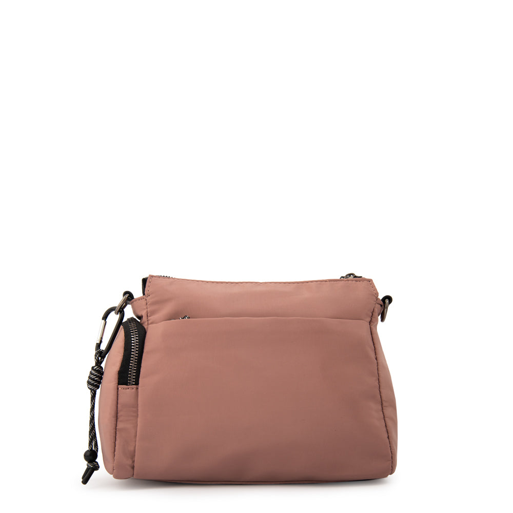 Cartera bandolera julia pequeña rosa viejo