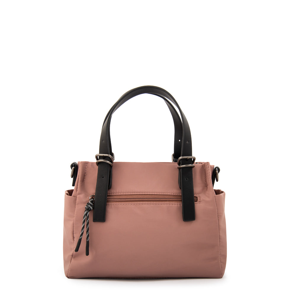 Cartera bandolera julia mediana rosa viejo