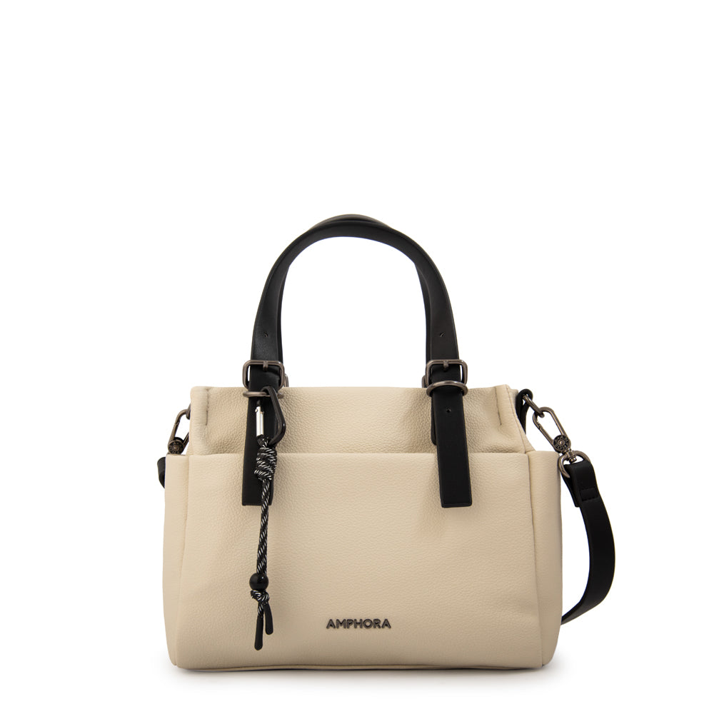 Cartera bandolera julia mediana blanco crudo