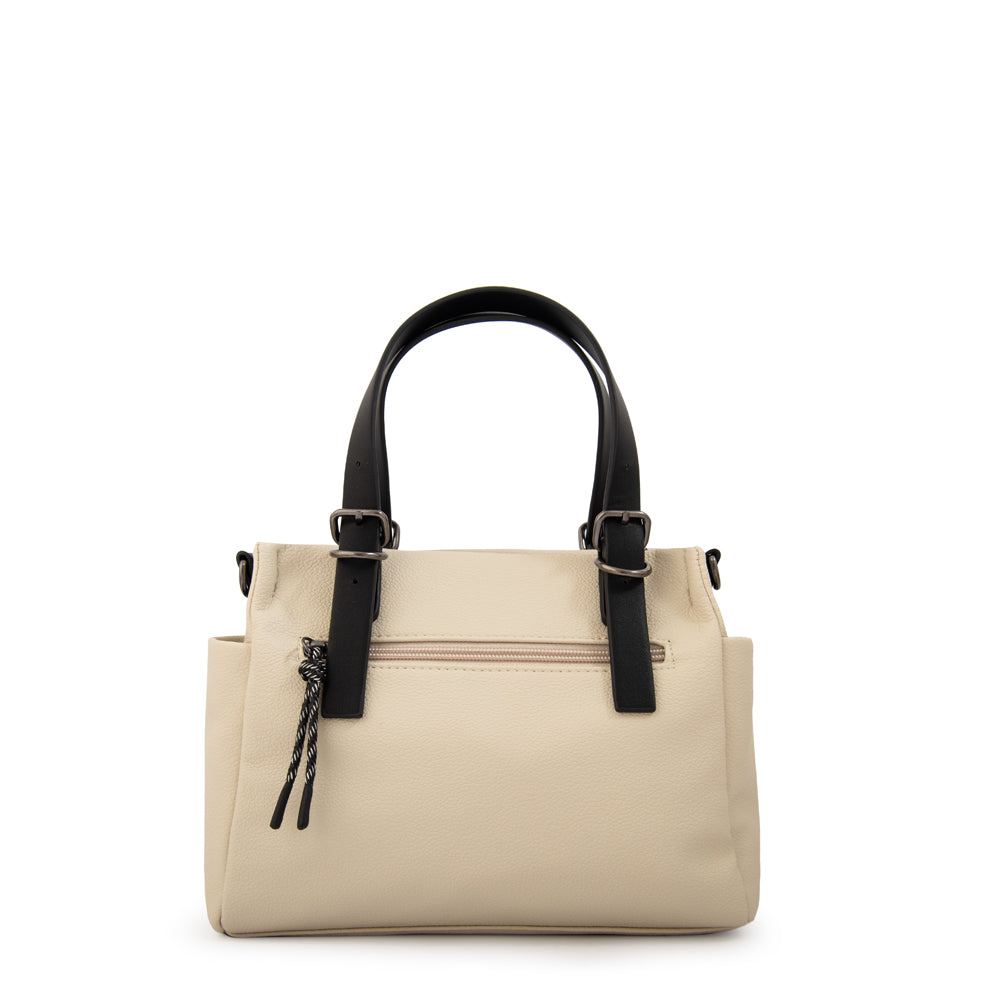 Cartera bandolera julia mediana blanco crudo