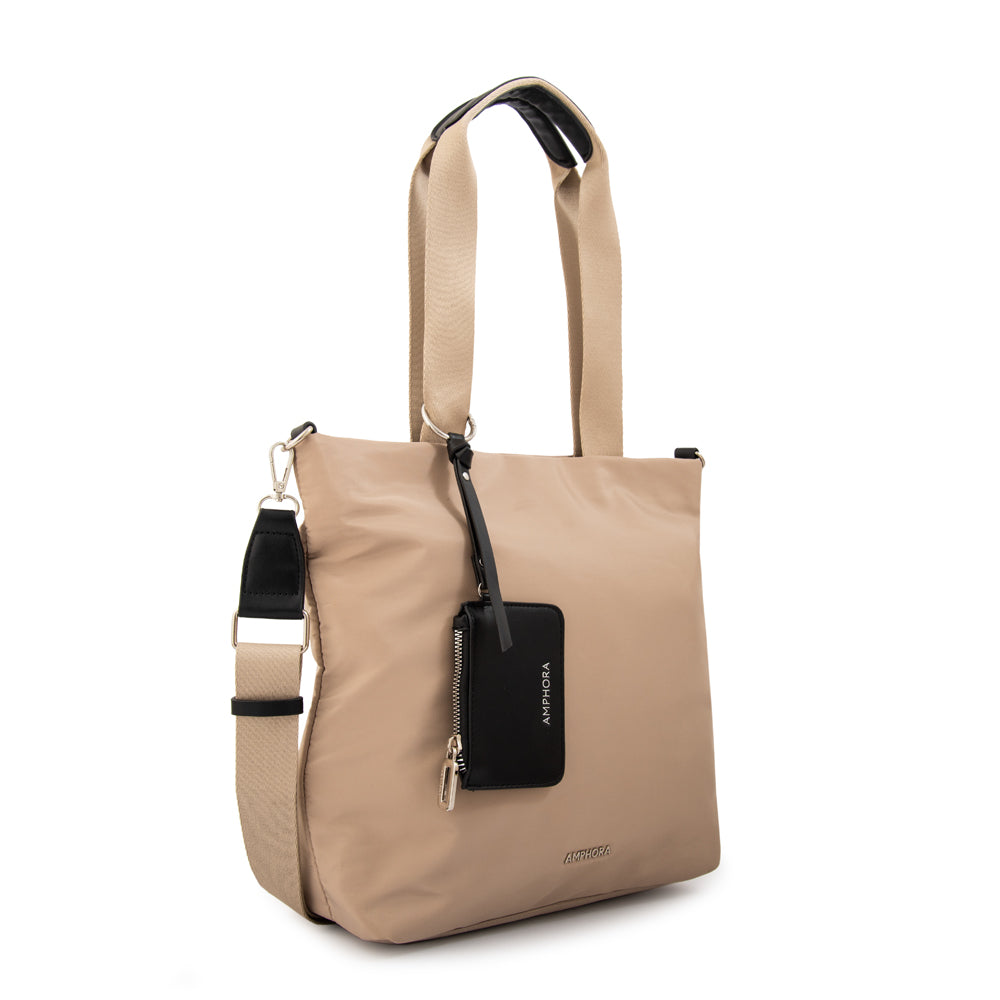 Cartera tote zoe mediana taupe