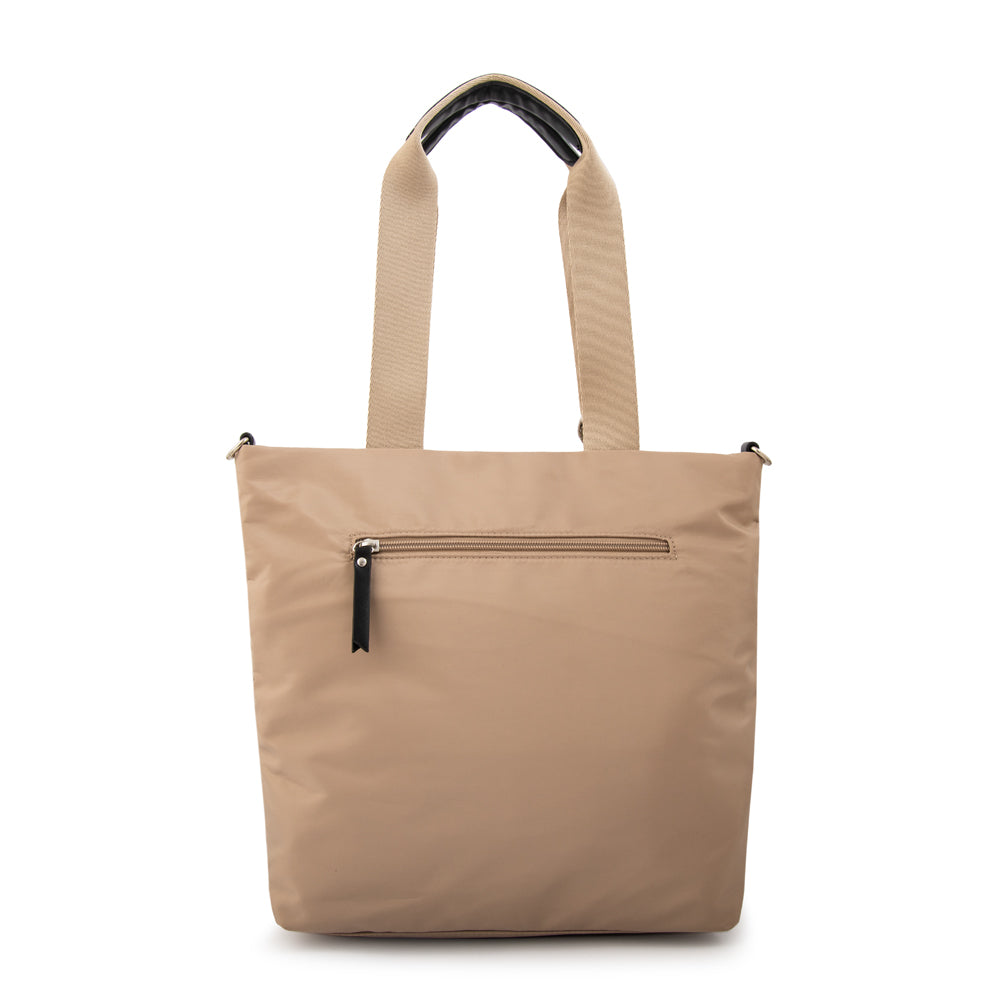 Cartera tote zoe mediana taupe