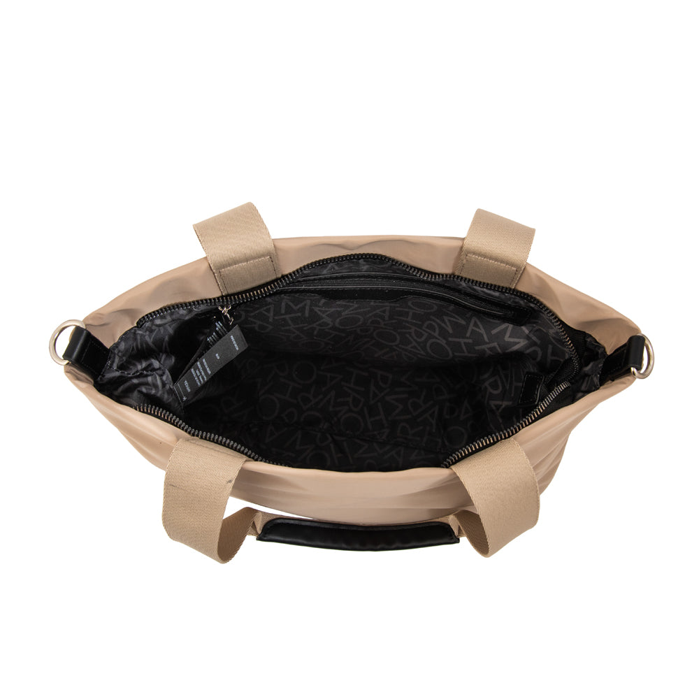 Cartera tote zoe mediana taupe