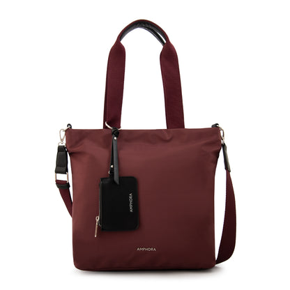 Cartera tote zoe mediana burdeo