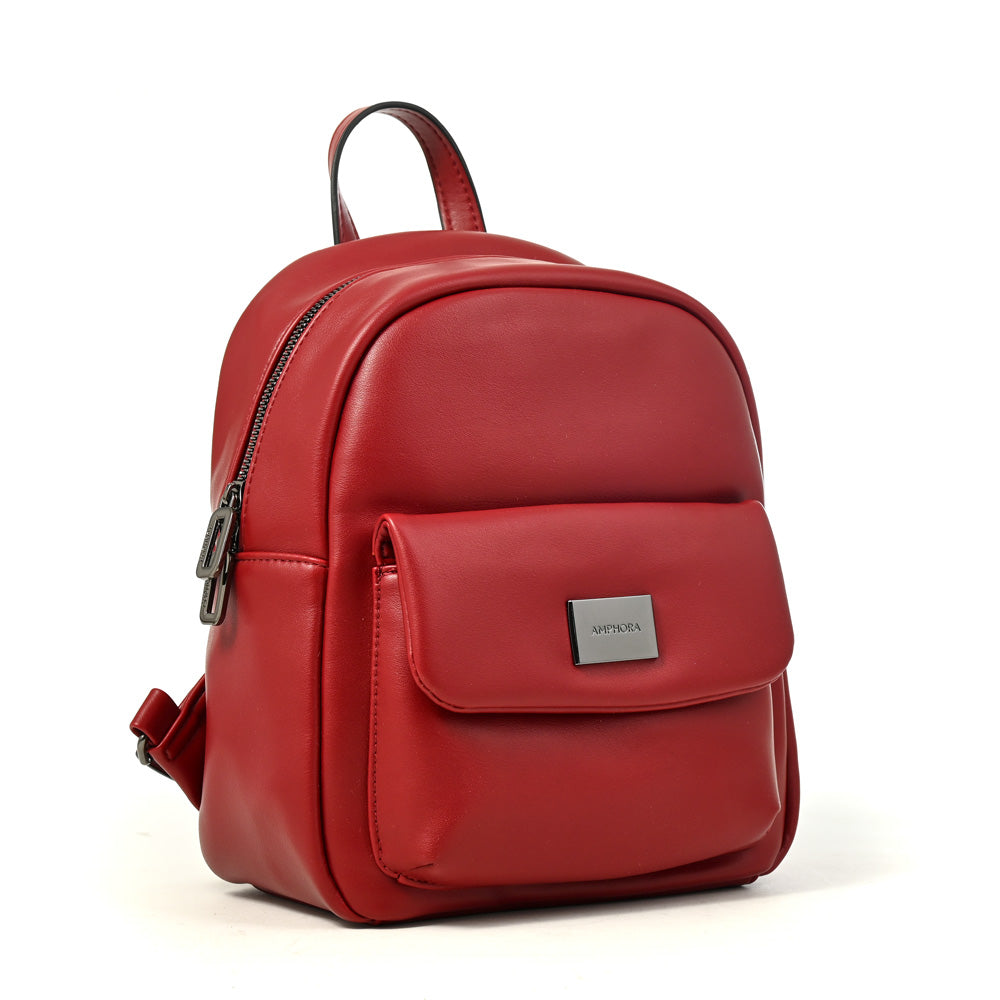 Mochila lara pequeña rojo oscuro