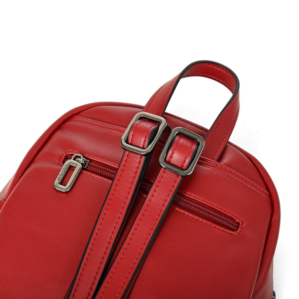 Mochila lara pequeña rojo oscuro