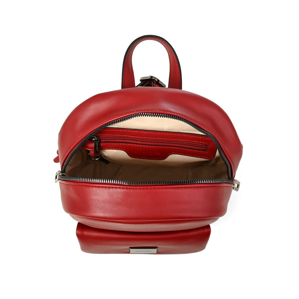 Mochila lara pequeña rojo oscuro