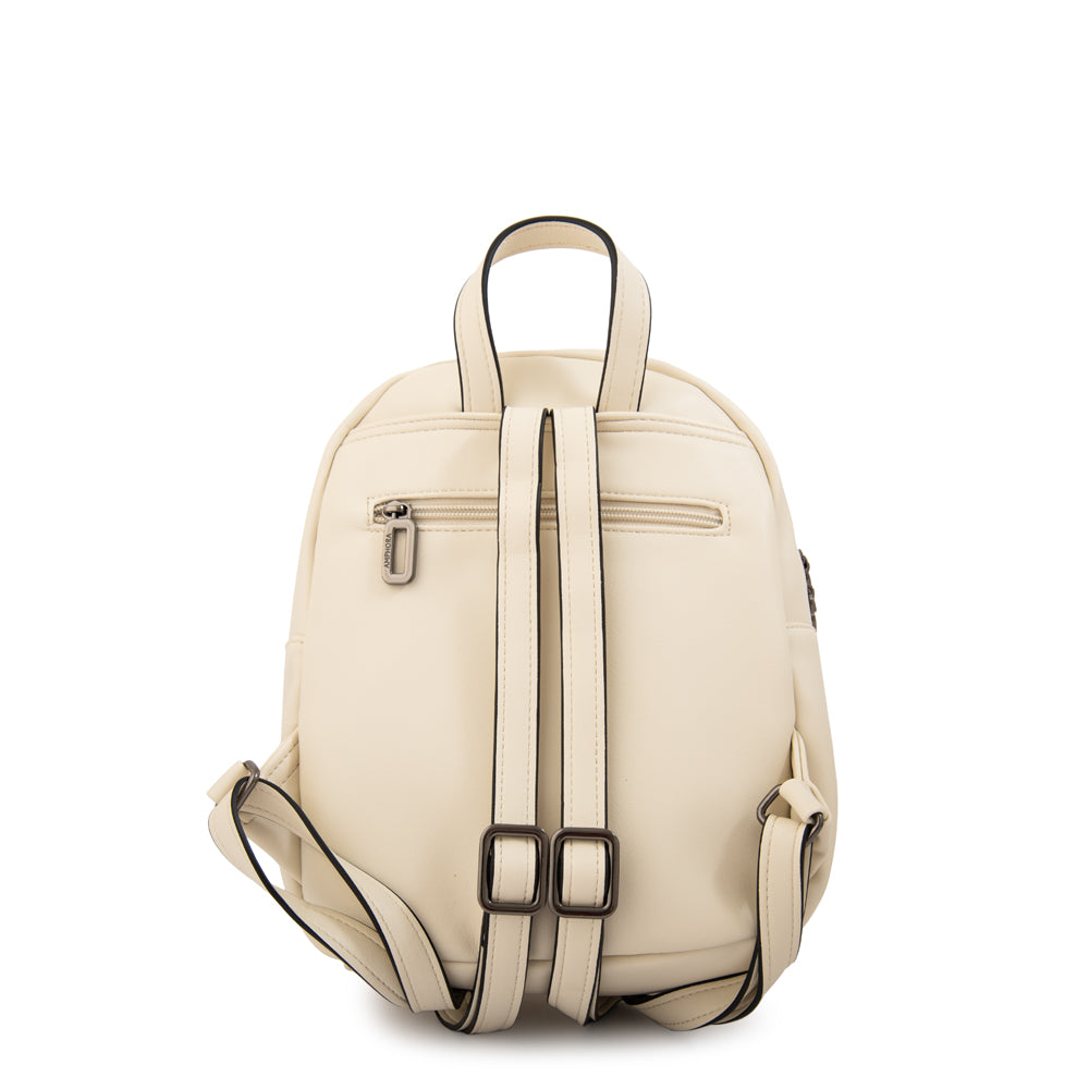 Mochila lara pequeña blanco crudo