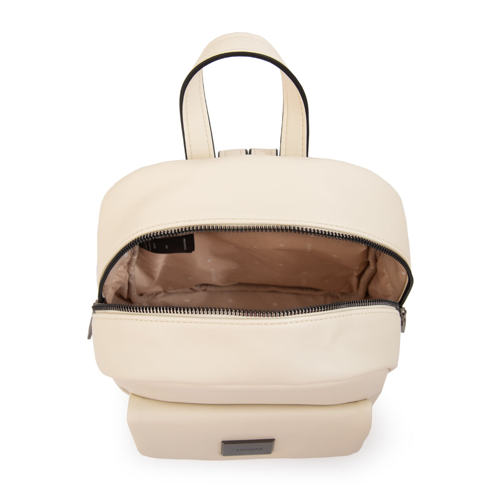 Mochila lara pequeña blanco crudo