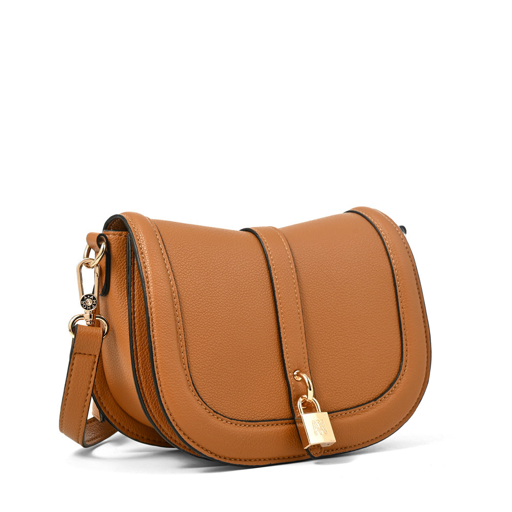 Cartera bandolera aria pequeña camel