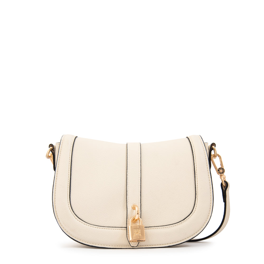 Cartera bandolera aria pequeña blanco crudo