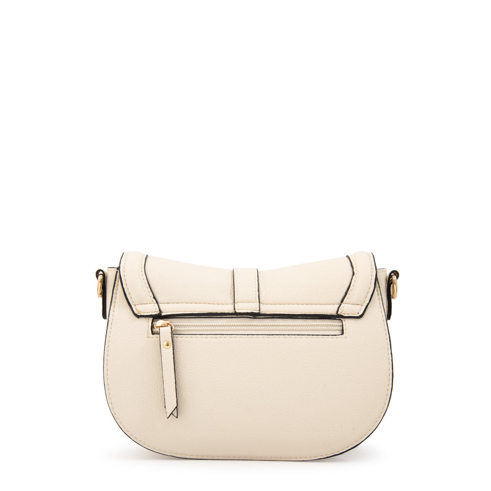 Cartera bandolera aria pequeña blanco crudo