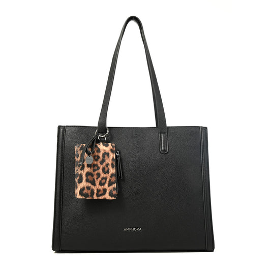 Cartera tote nora grande negro