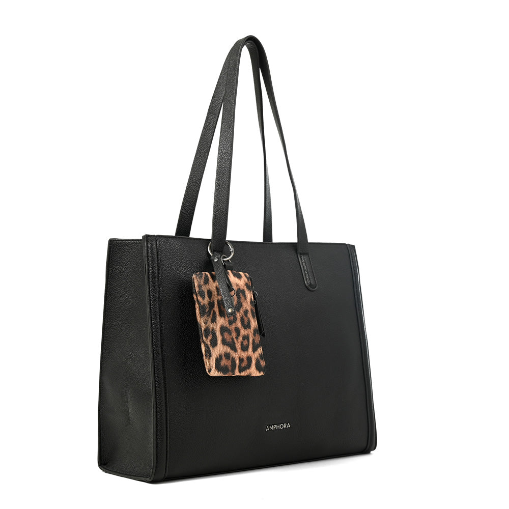 Cartera tote nora grande negro
