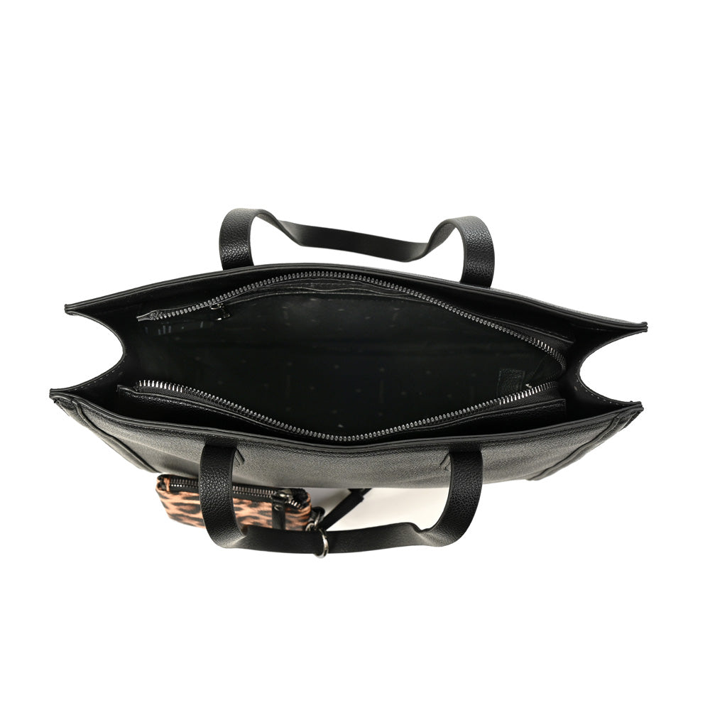 Cartera tote nora grande negro