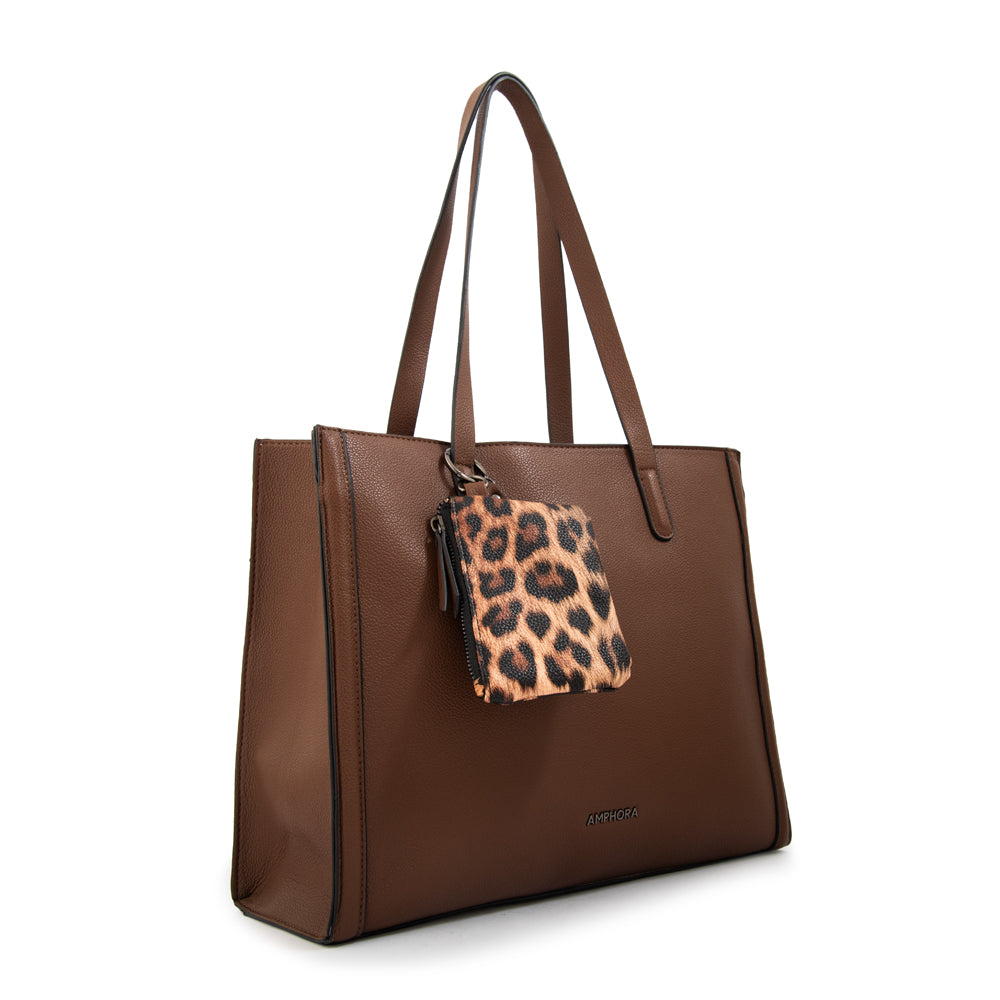 Cartera tote nora grande café