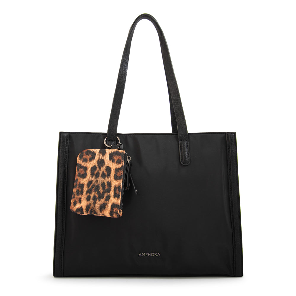 Cartera tote nora grande negro
