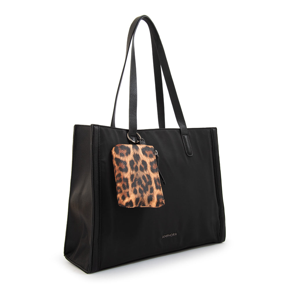 Cartera tote nora grande negro