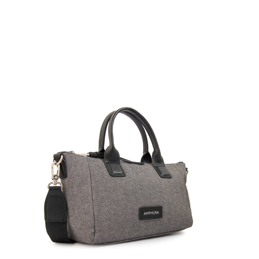 Cartera bandolera con asas emma mediana negro