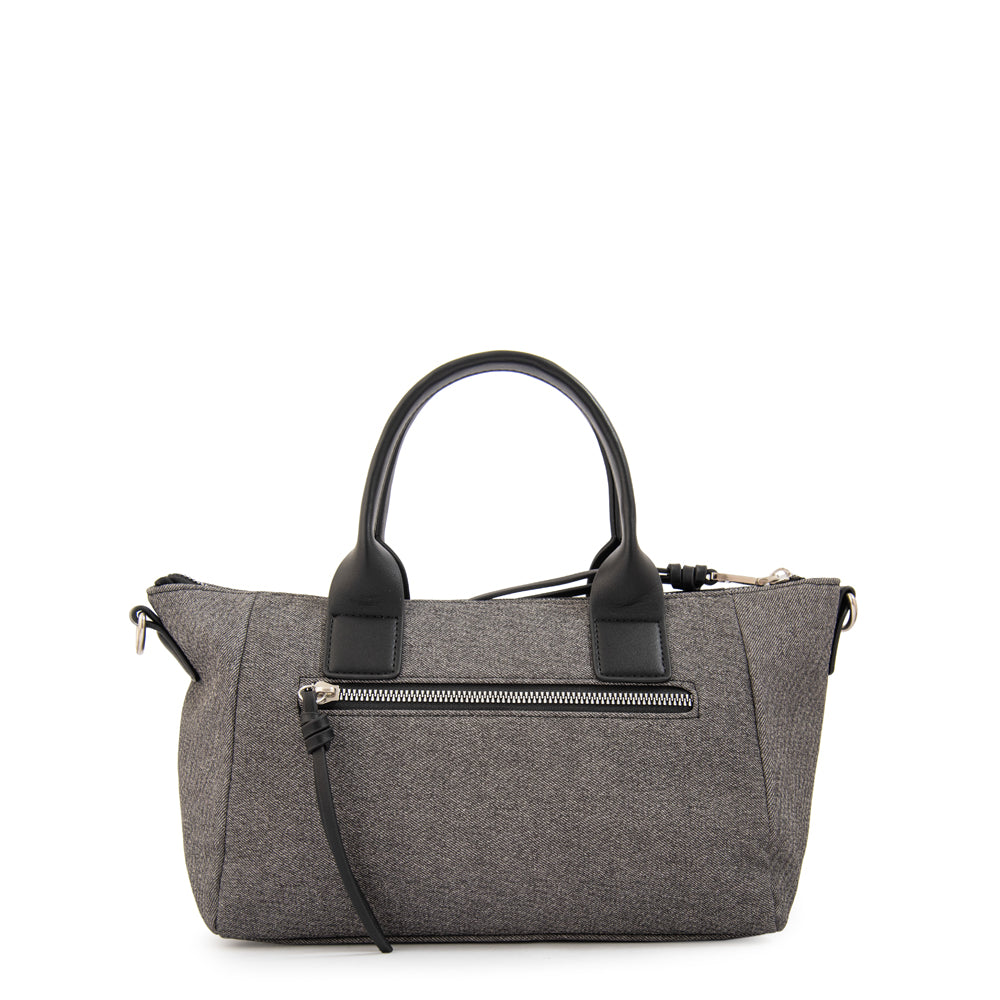 Cartera bandolera con asas emma mediana negro