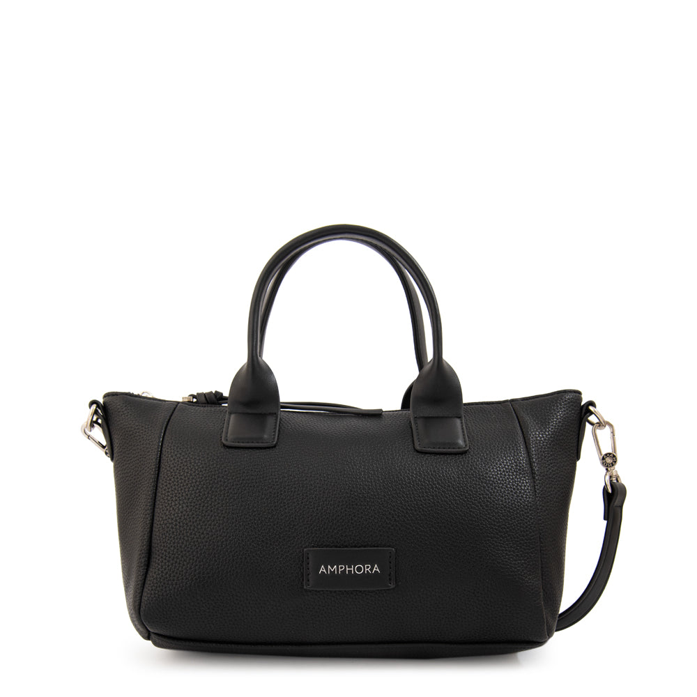 Cartera bandolera con asas emma mediana negro