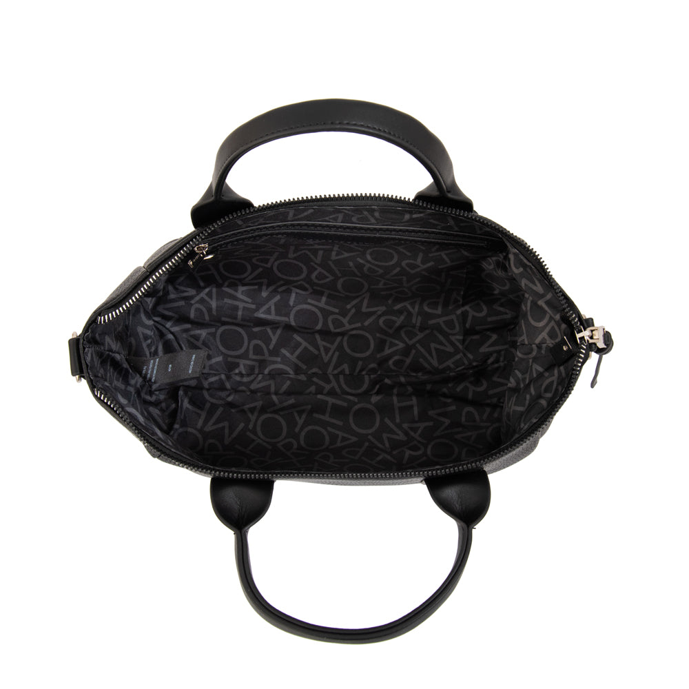 Cartera bandolera con asas emma mediana negro