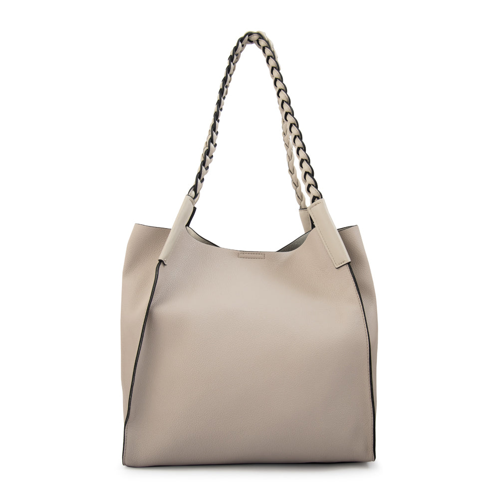 Cartera corte recto iris grande gris