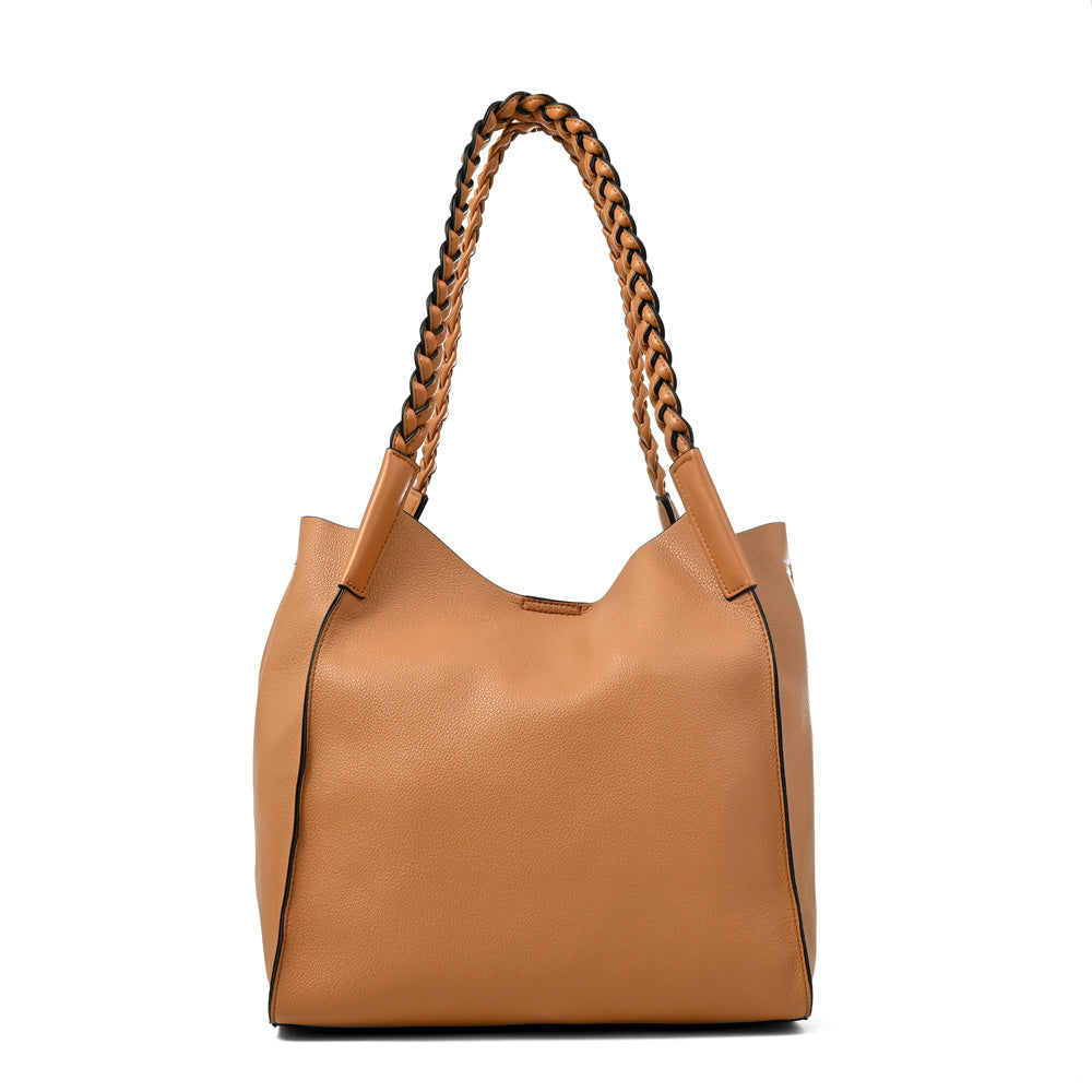 Cartera corte recto iris grande camel