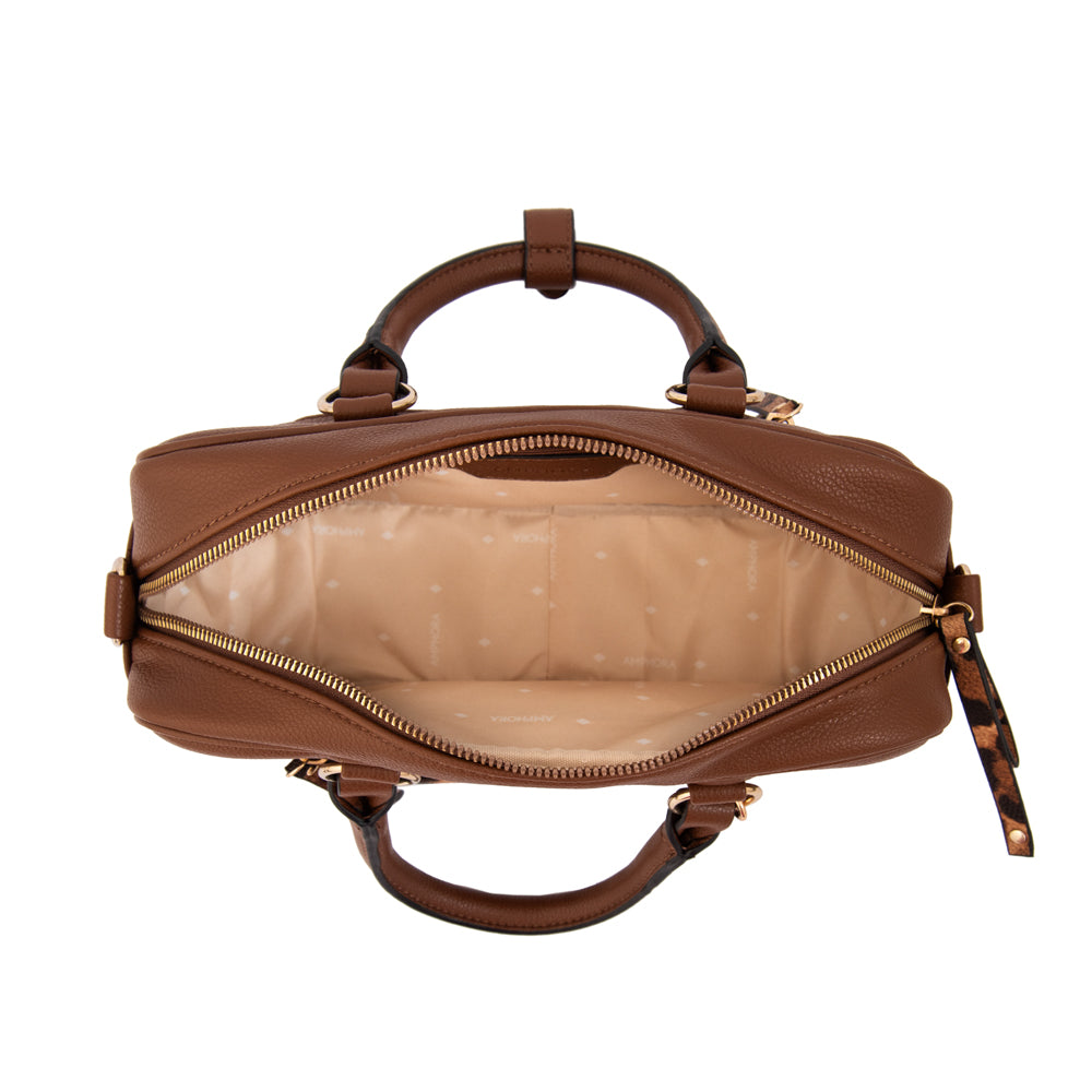 Cartera tote carlota pequeña café