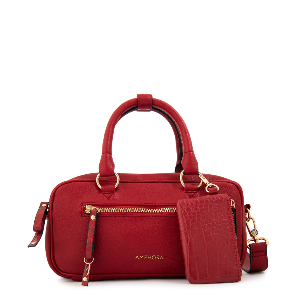 Cartera tote carlota grande rojo