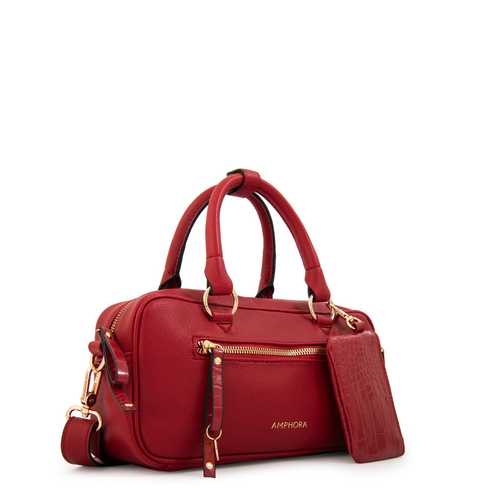 Cartera tote carlota grande rojo