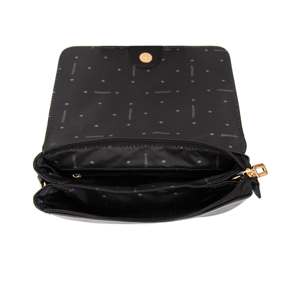 Cartera bandolera graciela pequeña negro