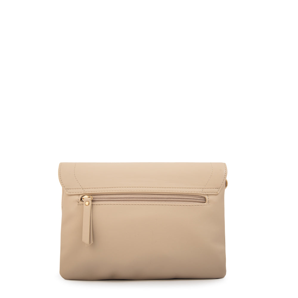 Cartera bandolera graciela pequeña blanco crudo