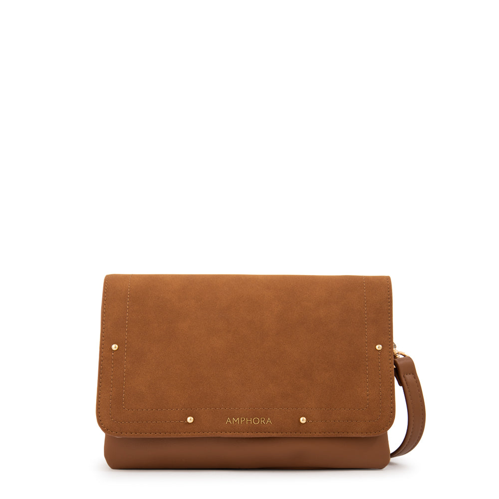 Cartera bandolera graciela pequeña camel
