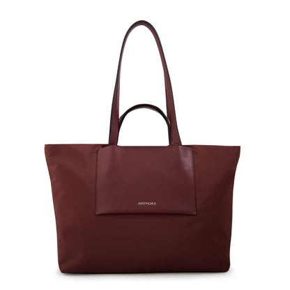 Cartera tote bote nadia grande burdeo