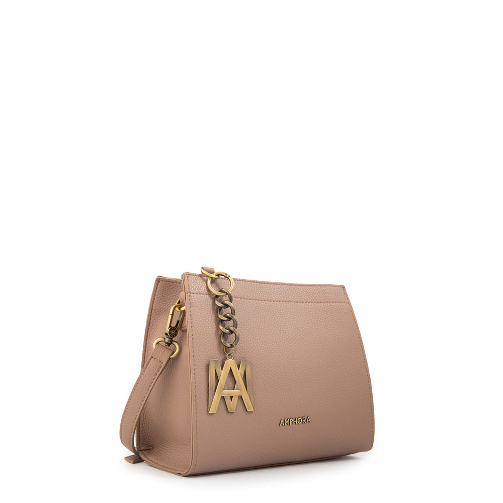 Cartera bandolera miller taupe oscuro