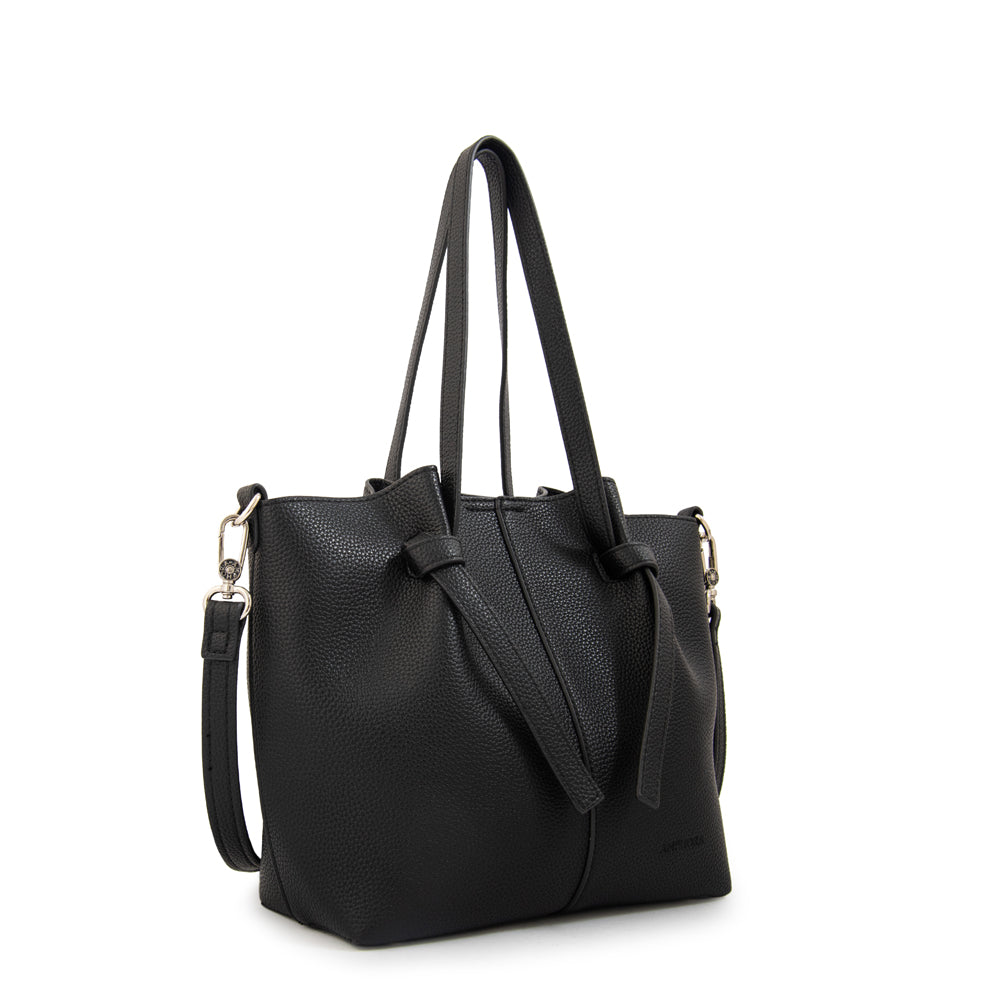 Cartera tote anna pequeña negro
