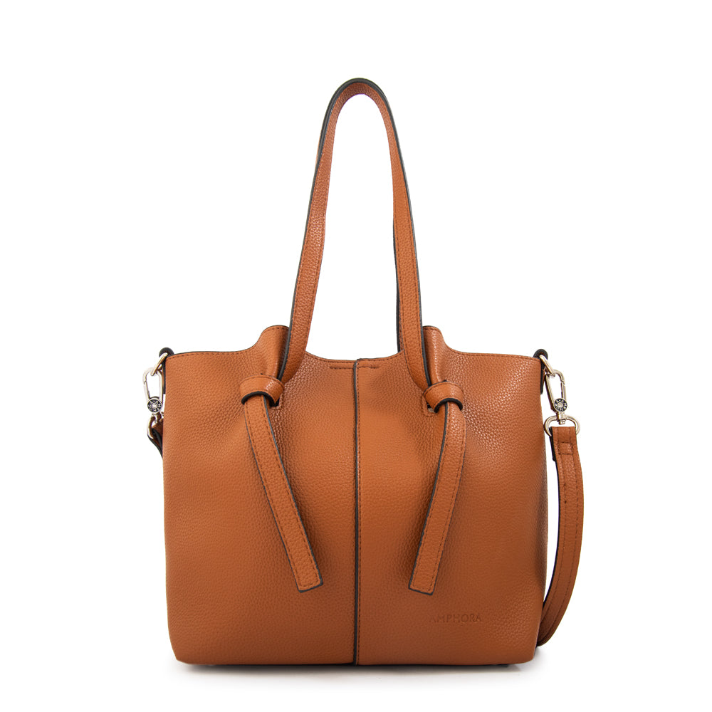 Cartera tote anna pequeña café