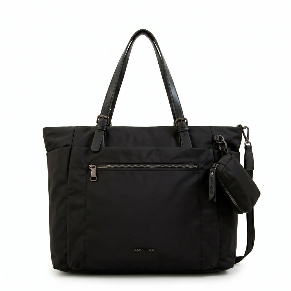Cartera tote porta notebook irina grande negro