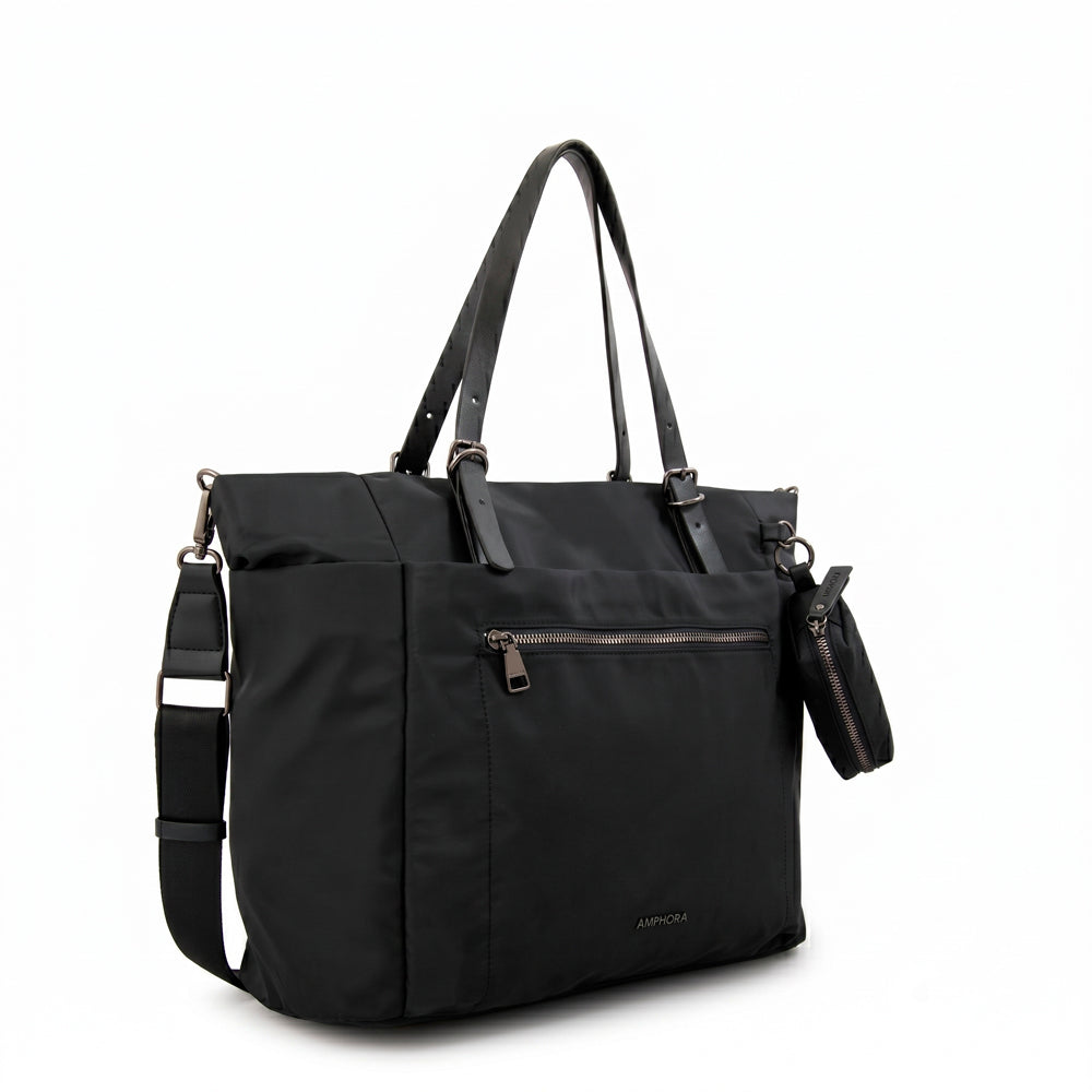 Cartera tote porta notebook irina grande negro