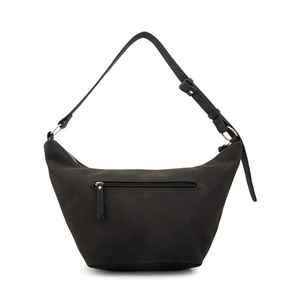 Cartera corte oval mila mediana negro